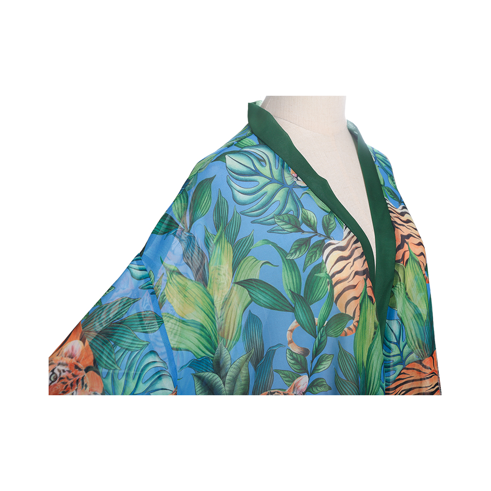 Imprimare digitală șifon femei de vară bikini kimono costum de baie acoperitoare pentru costume de baie