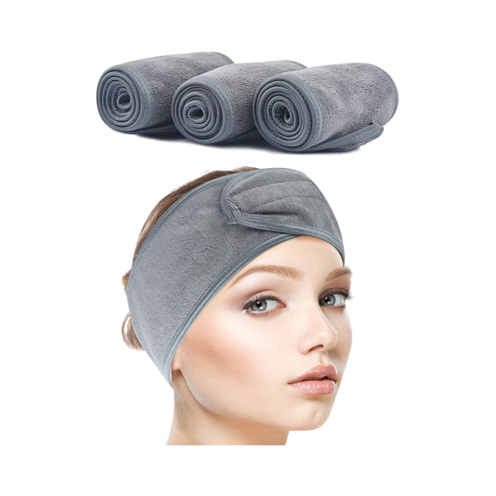 Sweat spa bentiță facială înfășurare pentru cap înfășurare prosop de păr bandă de machiaj, extensibilă, lavabilă, anti-alunecare, pentru spălarea feței